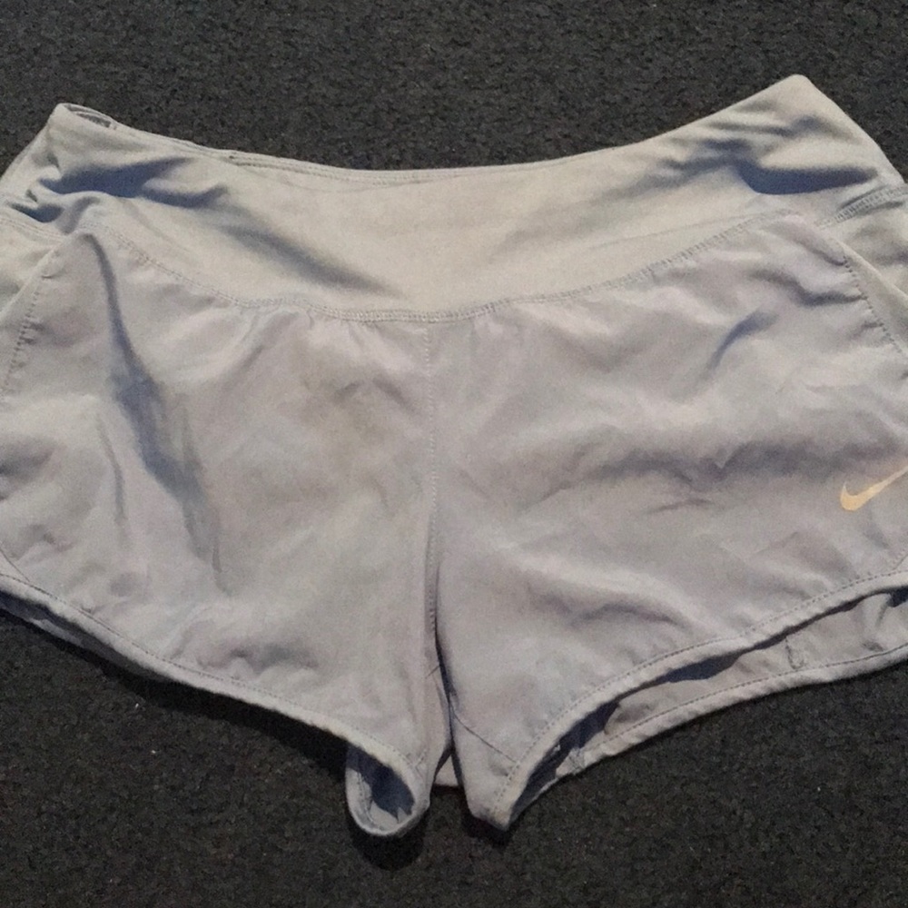 Baby blue Nike running shorts